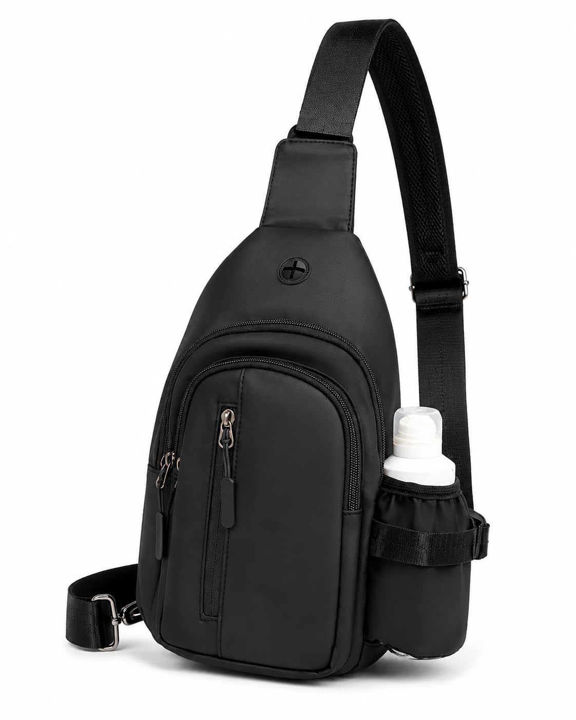 Crossbody Sling Bag for Women & Men | Trendy Casual Chest Bag with Adjustable Shoulder Strap & Side Bottle Holder | Lightweight Travel Daypack for Hiking, Work & Daily Use-image-16