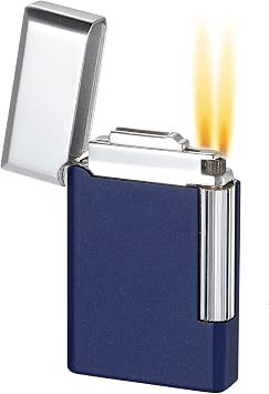 Personalized Visol Pyxis Navy Blue Flint Lighter (Shipped Without Butane)