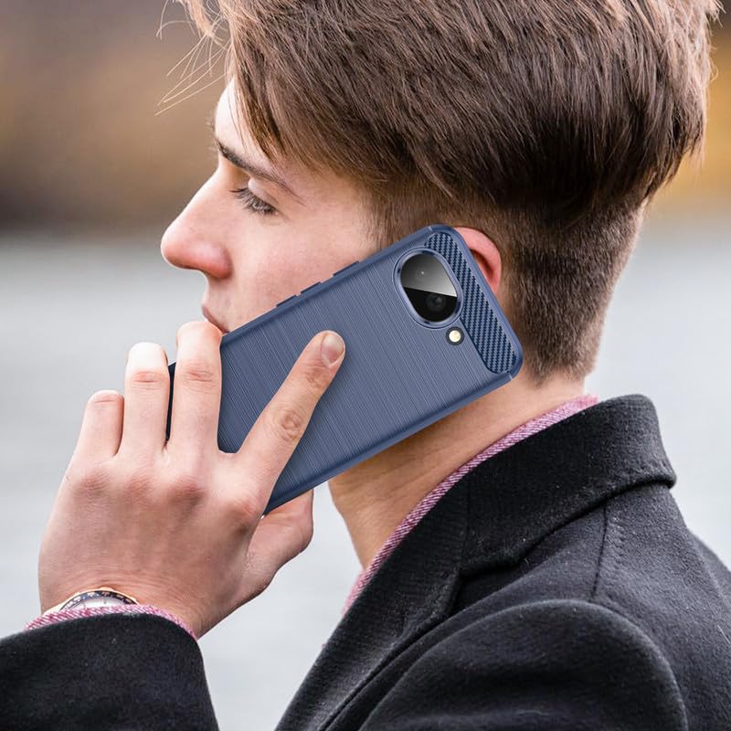 Image of Basic Case for Google Pixel 10a (Carbon Fibre Blue)
