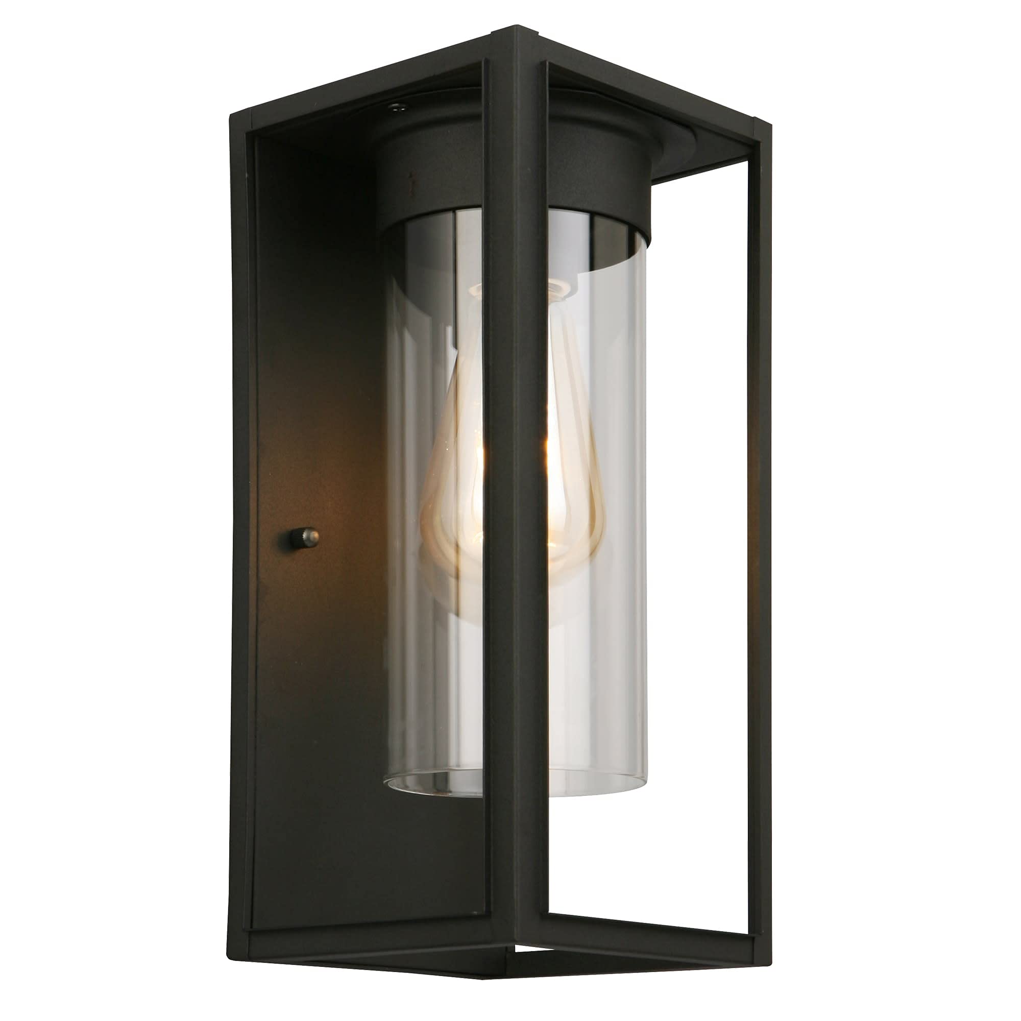 EgloOutdoor Wall Light, Black, 203031A
