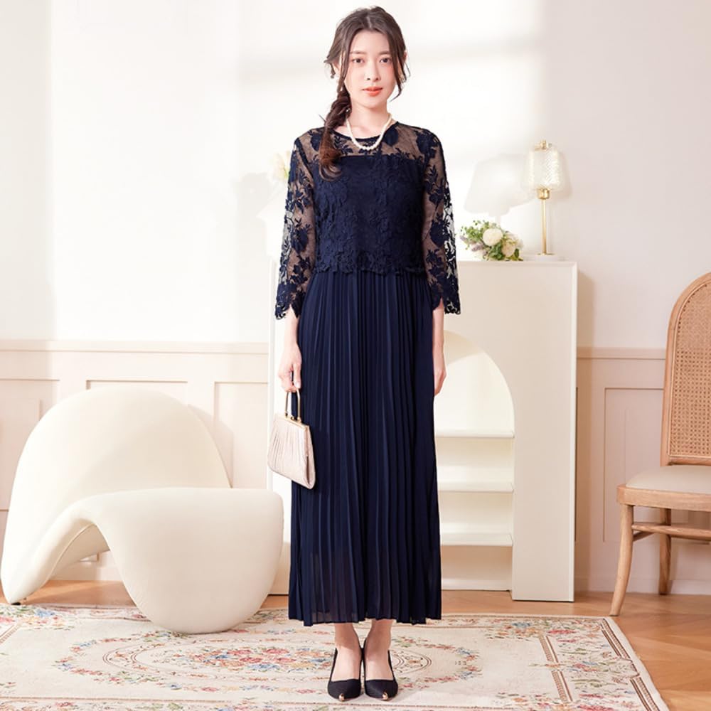 結婚式の母親ドレスはどこで買う？選ぶポイントや着こなし方を解説 | 結婚式・パーティードレスレンタルなら【ドレスティーク】 [kzzkoo] ドレス ロングドレス パーティードレス 母親ドレス 結婚式 披露宴 着痩せ お呼ばれ 結婚式 体型カバー フォーマ