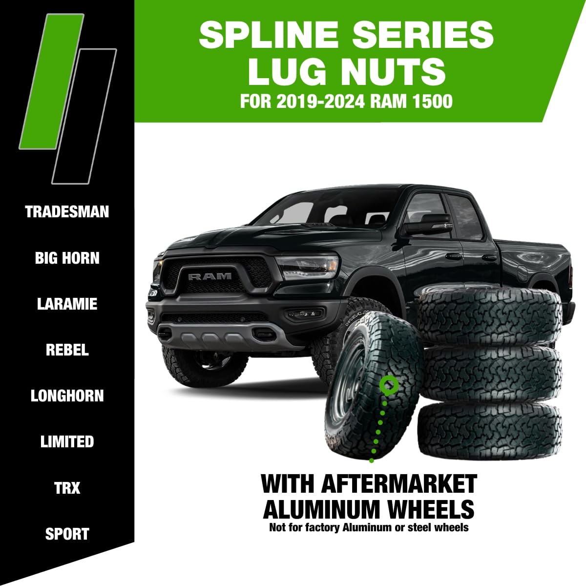 DPAccessories Lug Nuts Compatible with 2019 - Key Features