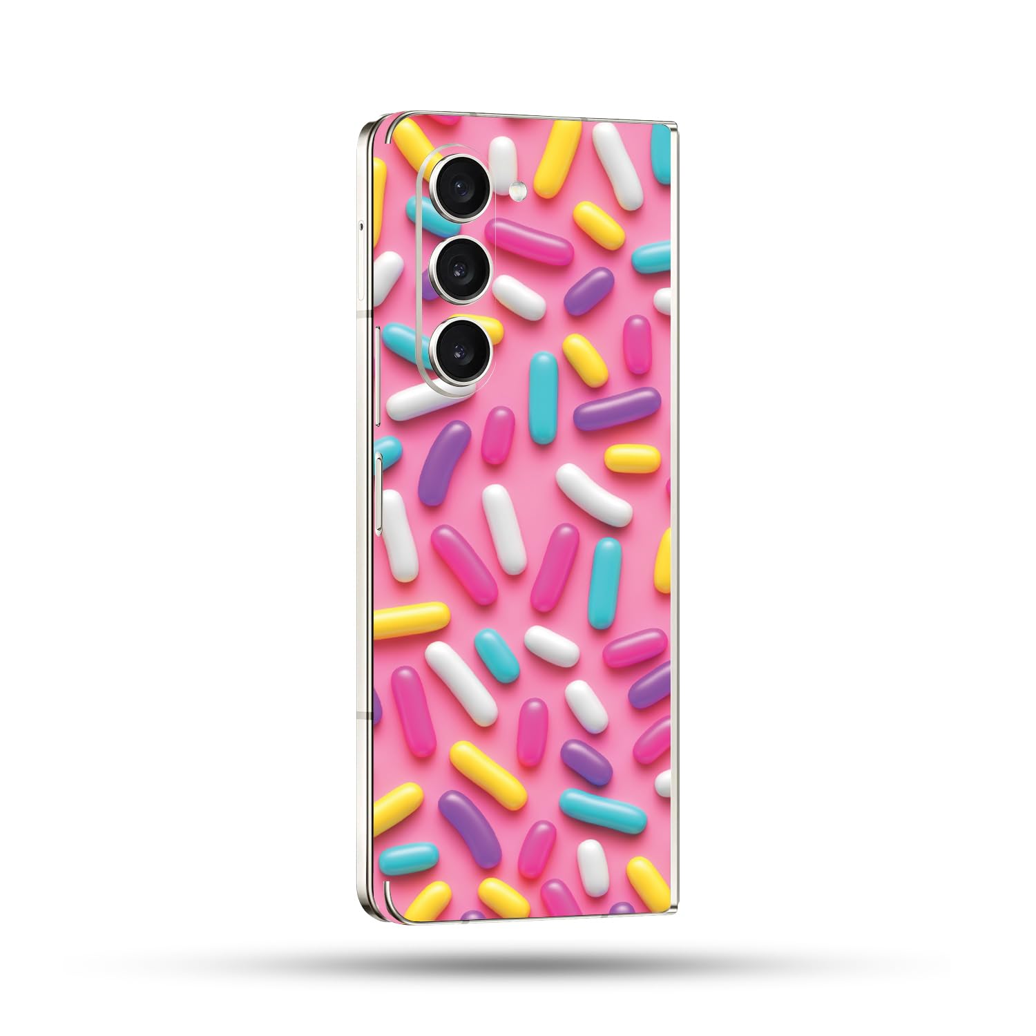 MightySkins Skin Compatible with Samsung Galaxy Z Fold 5 Full Wrap - Sprinkles | Protective, Durable, and Unique Vinyl Decal wrap Cover | Easy to Apply, Remove, and Change Styles | Made in The USA