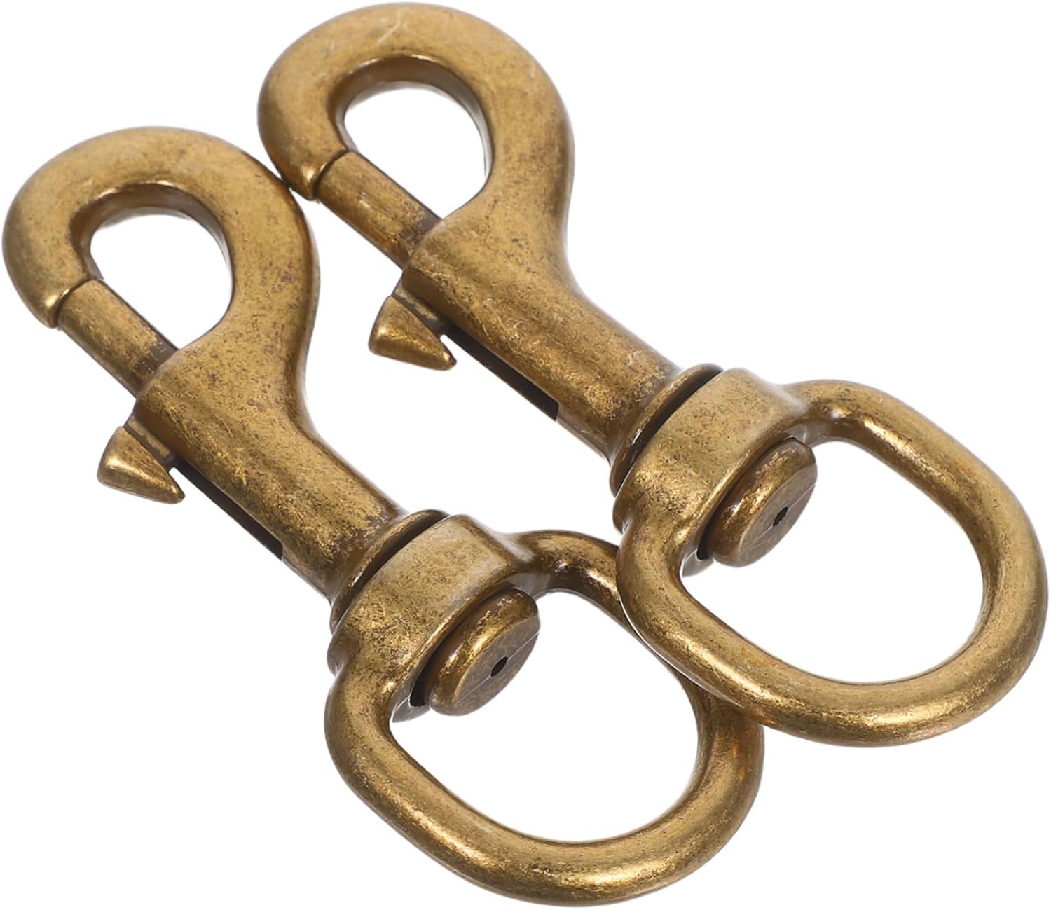 Yardwe 2pcs Pet Harness Buckle Alloy Traction Rope Collar Hooks for Dogs Cats Swivel Joint Pet Collar Hooks Accessories