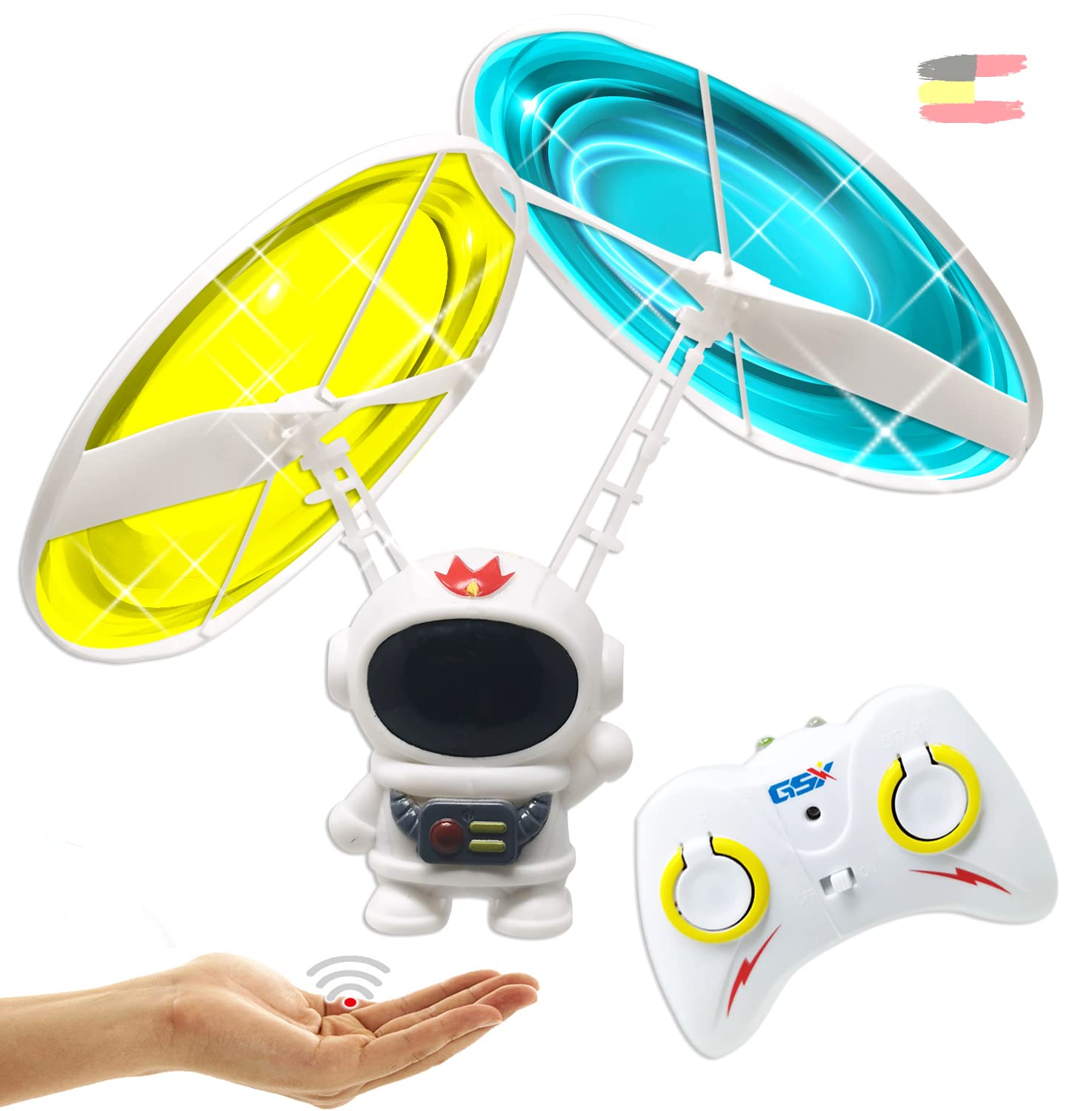 Flying Astronaut Robot Drone RC Helicopter Superhero Helicopter Remote Control Robot Children Drone Easy to Fly