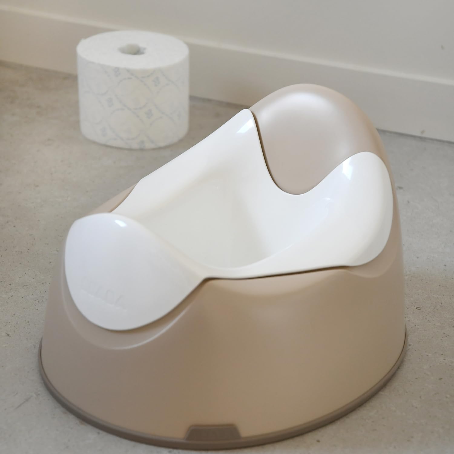 BÉABA - Babytopf - ergonomisches Töpfchen für Kinder - rutschsicher - hygienisch - pflegeleicht - WC-Einsatz mit Handgriffen - Made in France - Tonerde