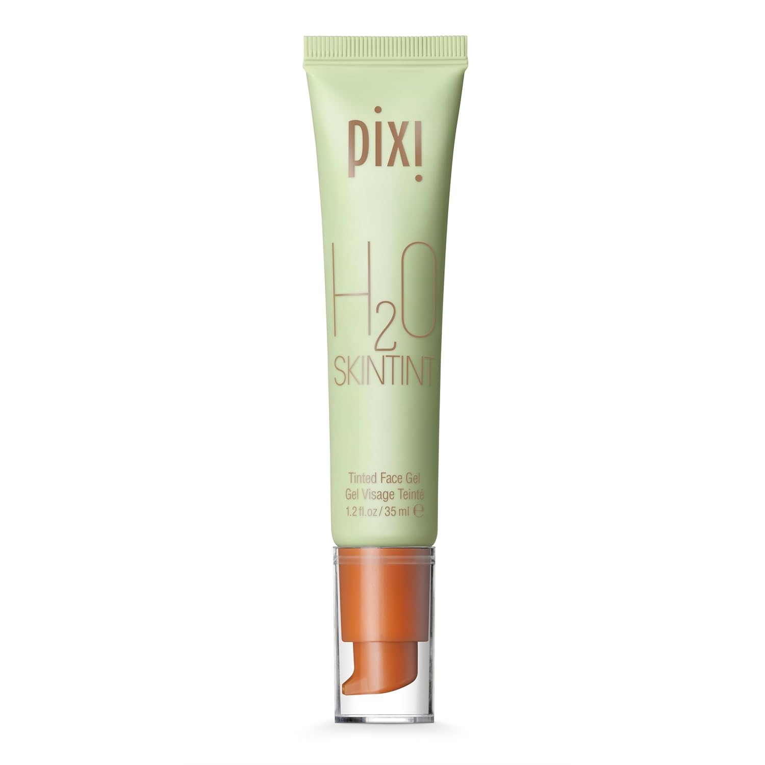 Pixi H2O SkinTint Tinted Gel Moisturizer Lightweight Hydrating Water-Resistant Evens Tone Reduces Redness Cinnamon 1 2 fl oz