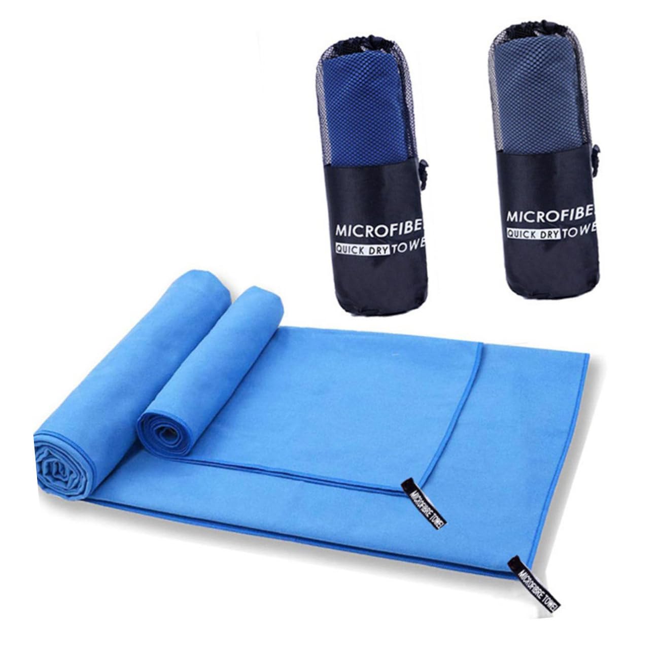 Serviette microfibre sport ultra absorbante pour activités extérieures