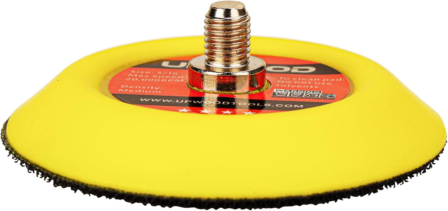 8 pcs 3 inch 5/16"-24 Thread Hook and Loop Backing Pad for Mini Air Sander Polisher