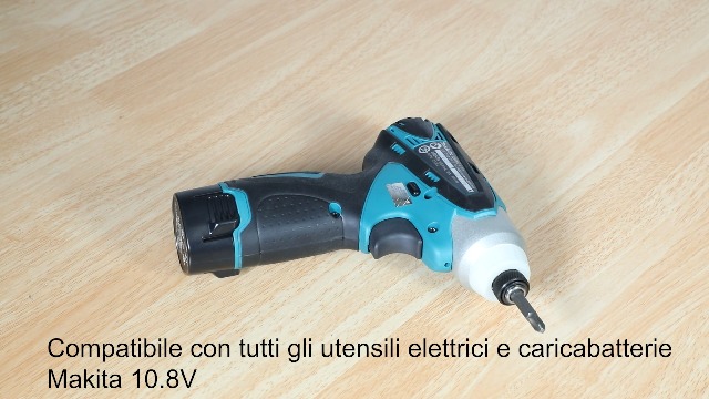Batterie Compatibili Per Makita 10,8V 2,5Ah (2 Pezzi) – Sostituiscono BL1013, BL1014 E Altre