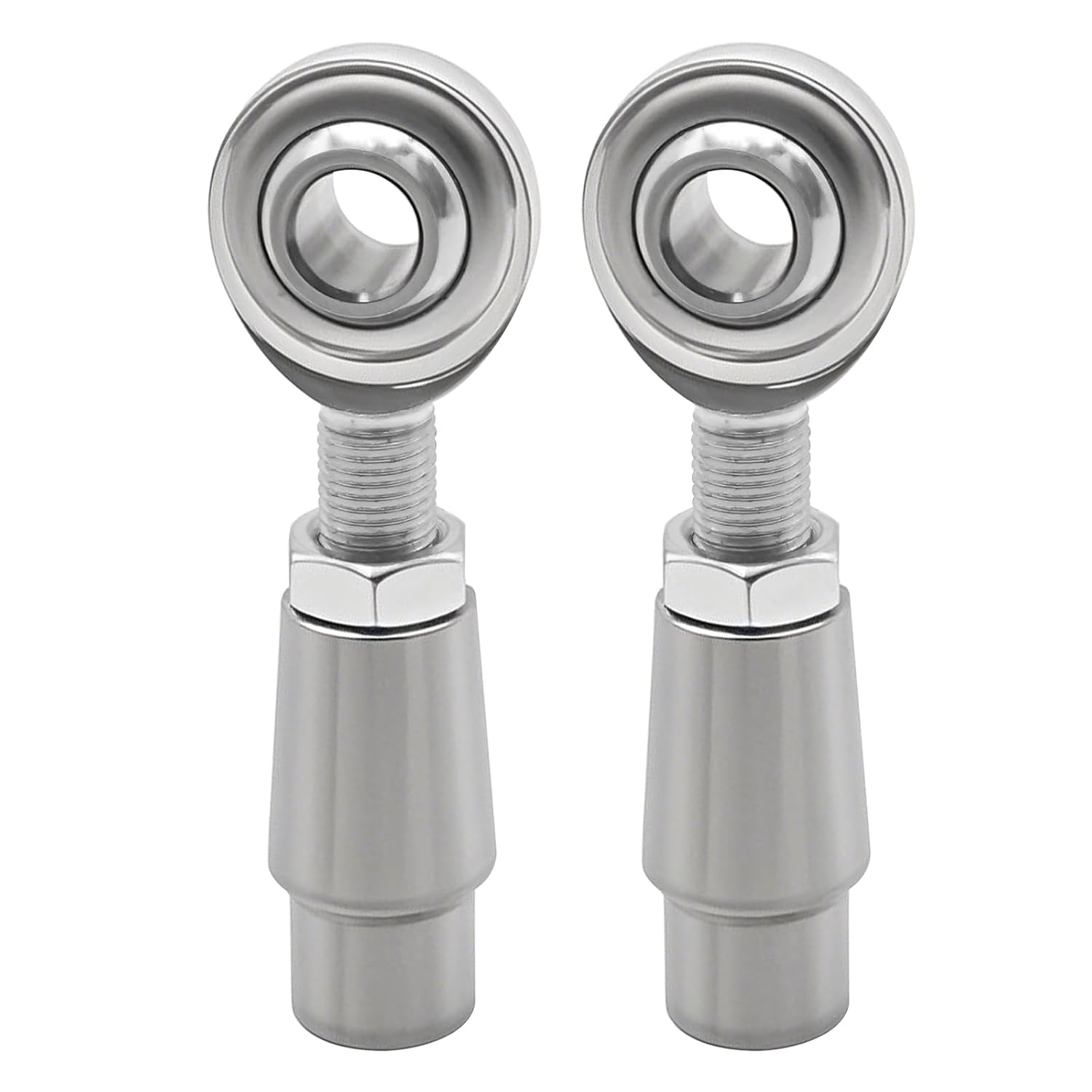 3/8 x 3/8-24 Heim Joints Panhard Bar Kit, Heim Joints Rod End Kit with Tube Adapters and Jam Nuts, Used in Clutches Brakes Steering Linkages (4 Pcs)
