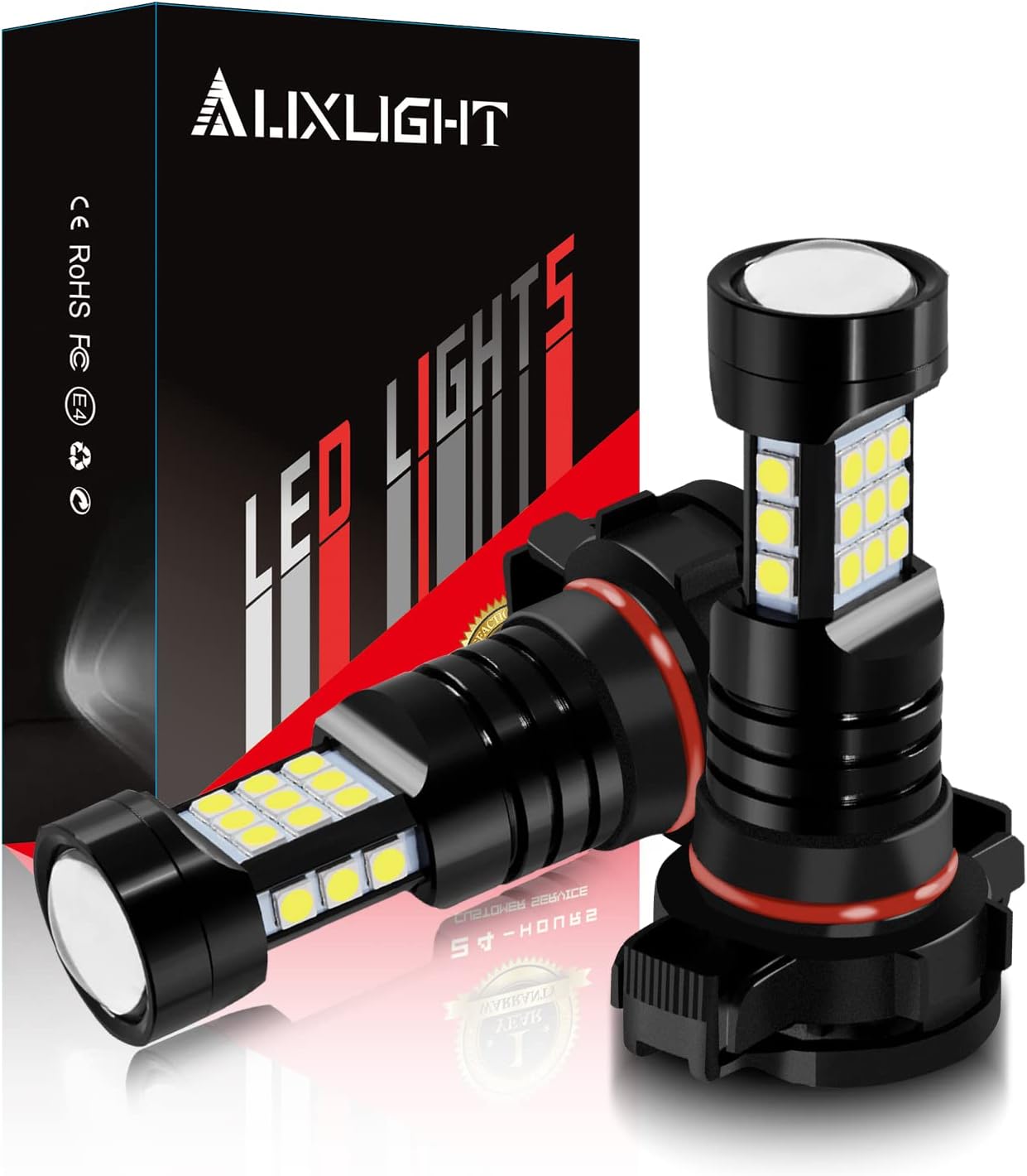 AUXLIGHT 2504 LED Fog Light DRL Bulbs, 2400 Lumens Extremely Bright