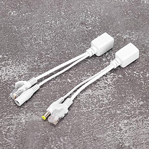 Adaptador Splitter POE 5 Pares DC12V para Cámara IP, Inyector Ethernet POE con Cumplimiento IEEE 802.3af, Splitter POE Plug and Play para Cámaras de Seguridad y AP Inalámbricos (Blanco) miniatura 6