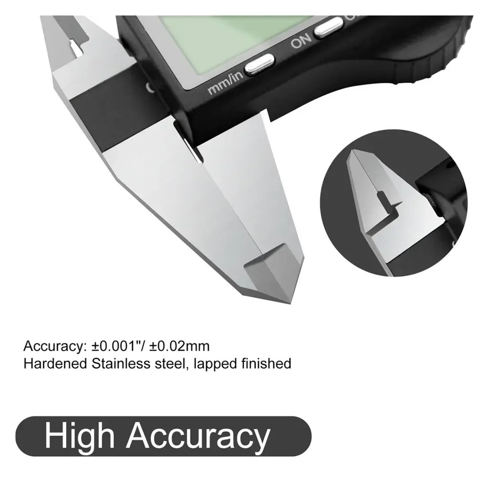 Calibrador digital Acero inoxidable 0-150 mm MM/Pulgada Calibrador Vernier de alta precisión de 0,01 mm herramientas de medición