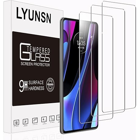 [3Pack] Motorola Edge 2022 Screen Protector Tempered Glass, 9H Hardness Anti-Scratch Screen Protector Film