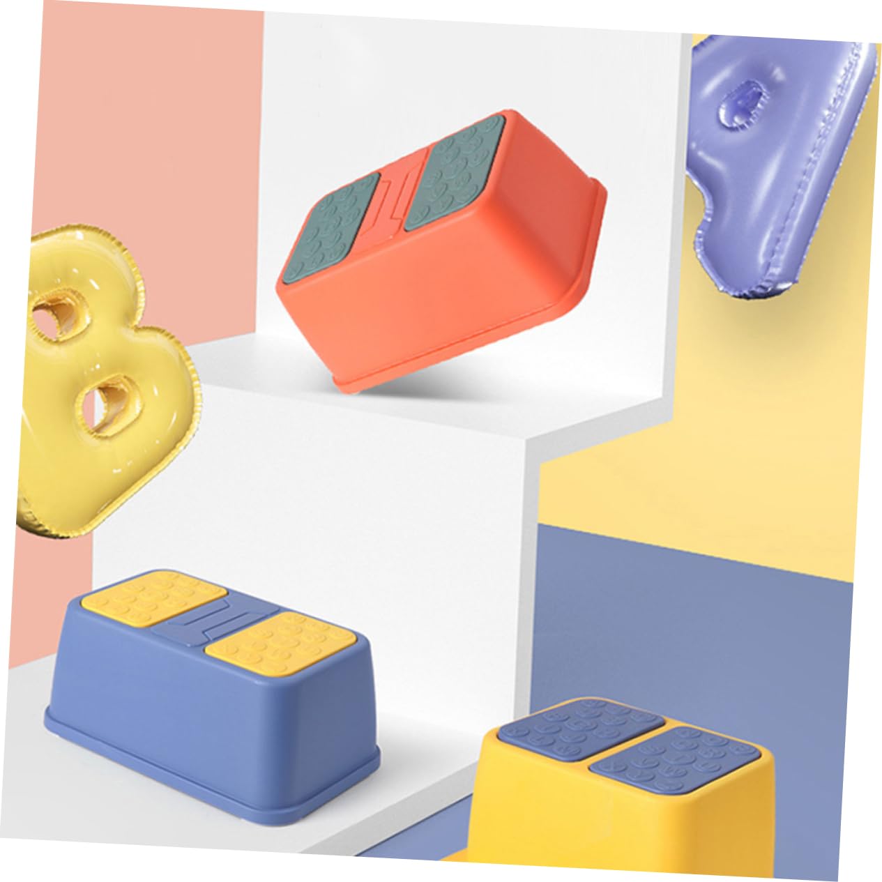 Veemoon Niños 1 Pc Taburete De Armario Taburete De Cocina Taburete Pequeño Taburete De Baño Reposapiés De Una Sola Capa Pequeña Escalera Antideslizante Niño Taburetes para Niños