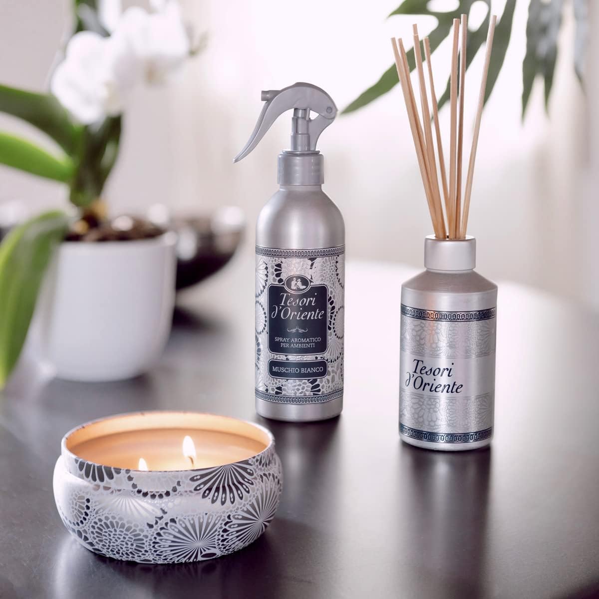 Tesori d’Oriente Weichspüler Set – 3er Pack – je 1160 ml – TOTAL 3480 ml – Byzantium, Hammam & Ayurveda – Konzentrierter Duftweichspüler – 3 Duftsorten Veltao set
