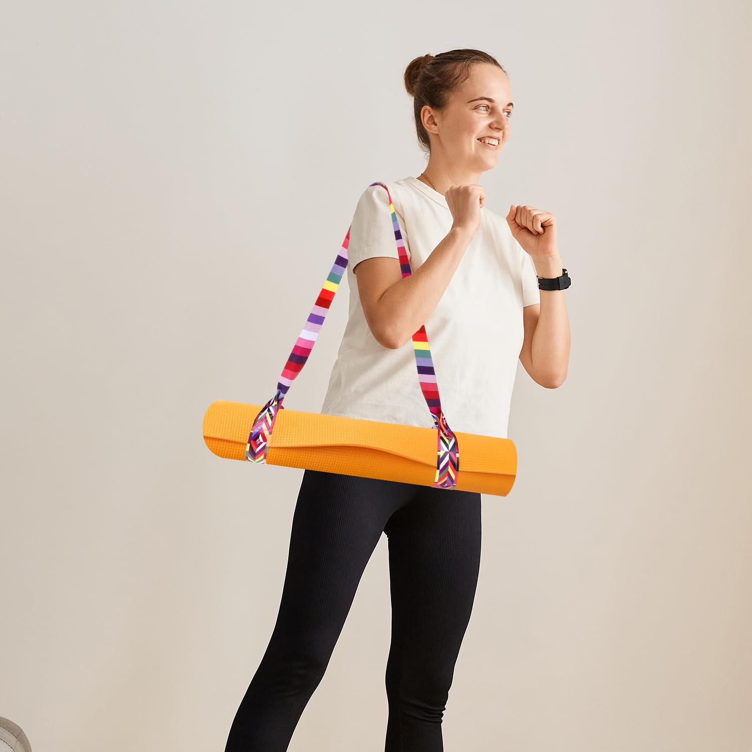 Yogamatte Tragegurt Yogamatte Yogamatten Tragegurt Verstellbare Yoga Mat Strap Yoga Matte Tragegurt Yogamattenriemen für Pilates Dehnen und Fitness(Yoga Mat Not Included)