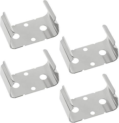 -4PCS Metal 9-Volt Batería Soporte Abrazadera AA Doble Soporte de Batería Clip de Fijación AA Doble Soporte de Batería Clip de Fijación