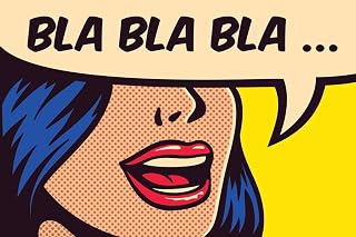 Bla Bla Bla Pop Art Poster