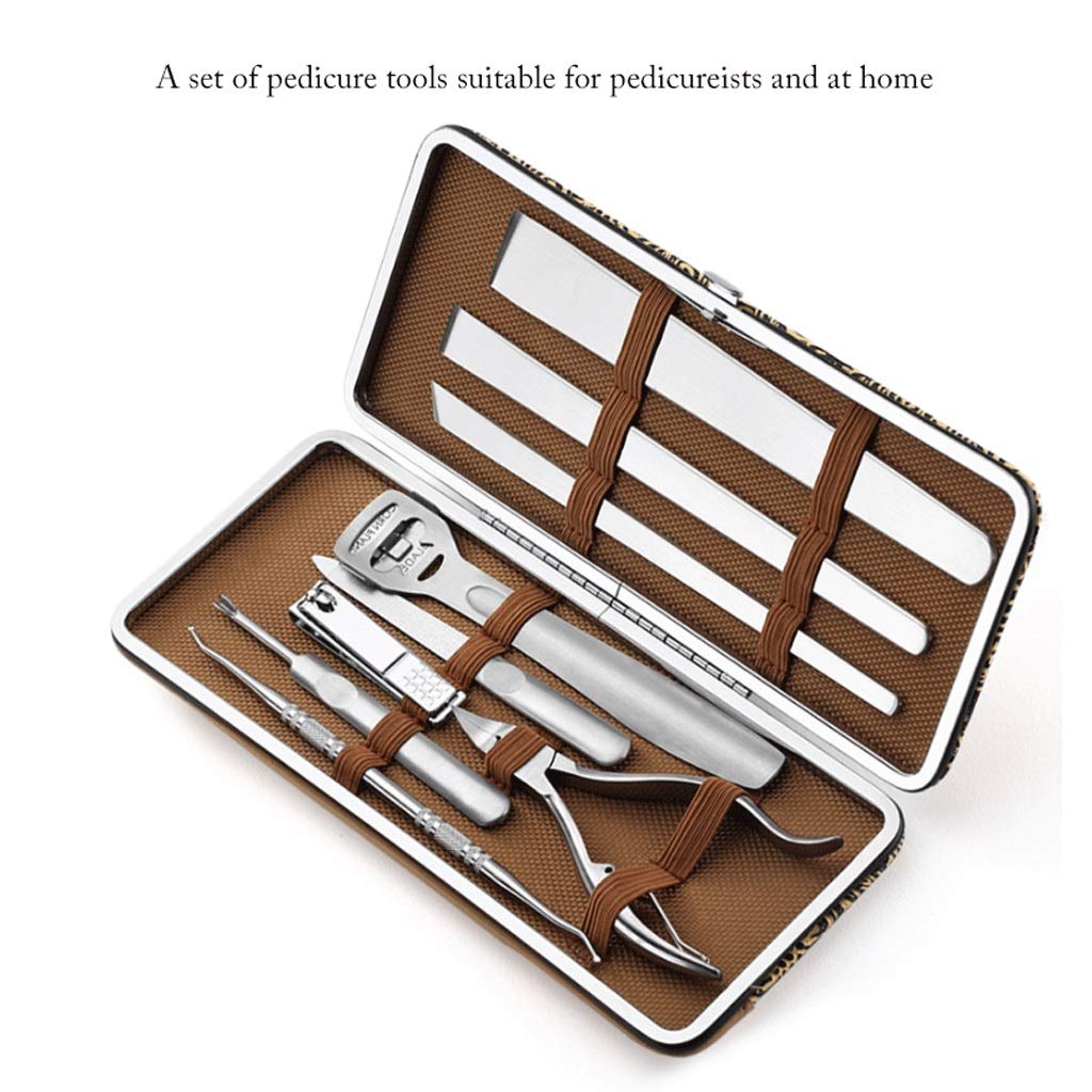 Pediküre-Set, Nagelknipser-Set aus Edelstahl, scharfer Finger- und Fußnagelknipser for Peeling bei Hornhaut und Onychomykose