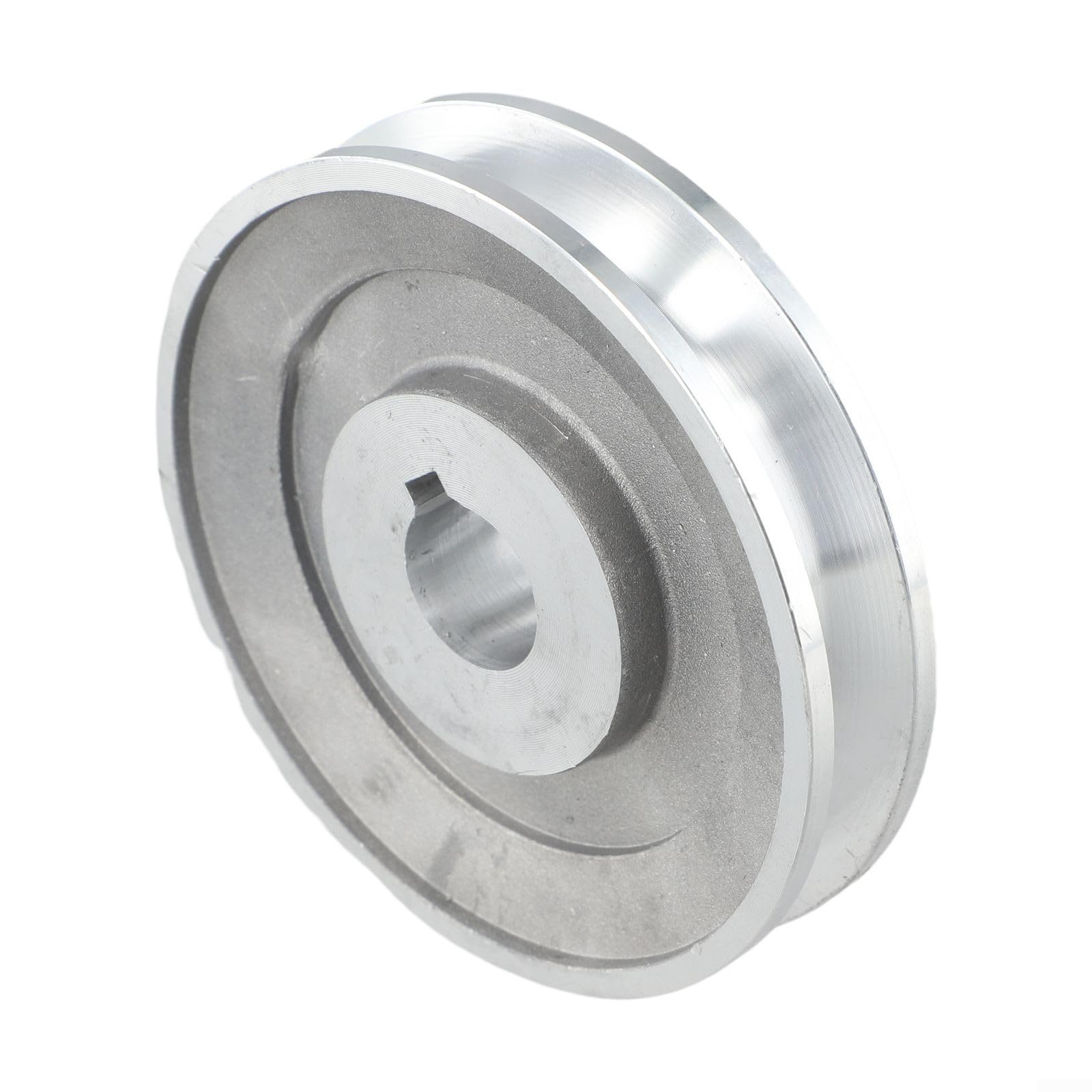 Polea de motor de aluminio tipo A 100 mm 19 mm 24 mm ranura de llave 6 mm 8 mm compatible con compresores