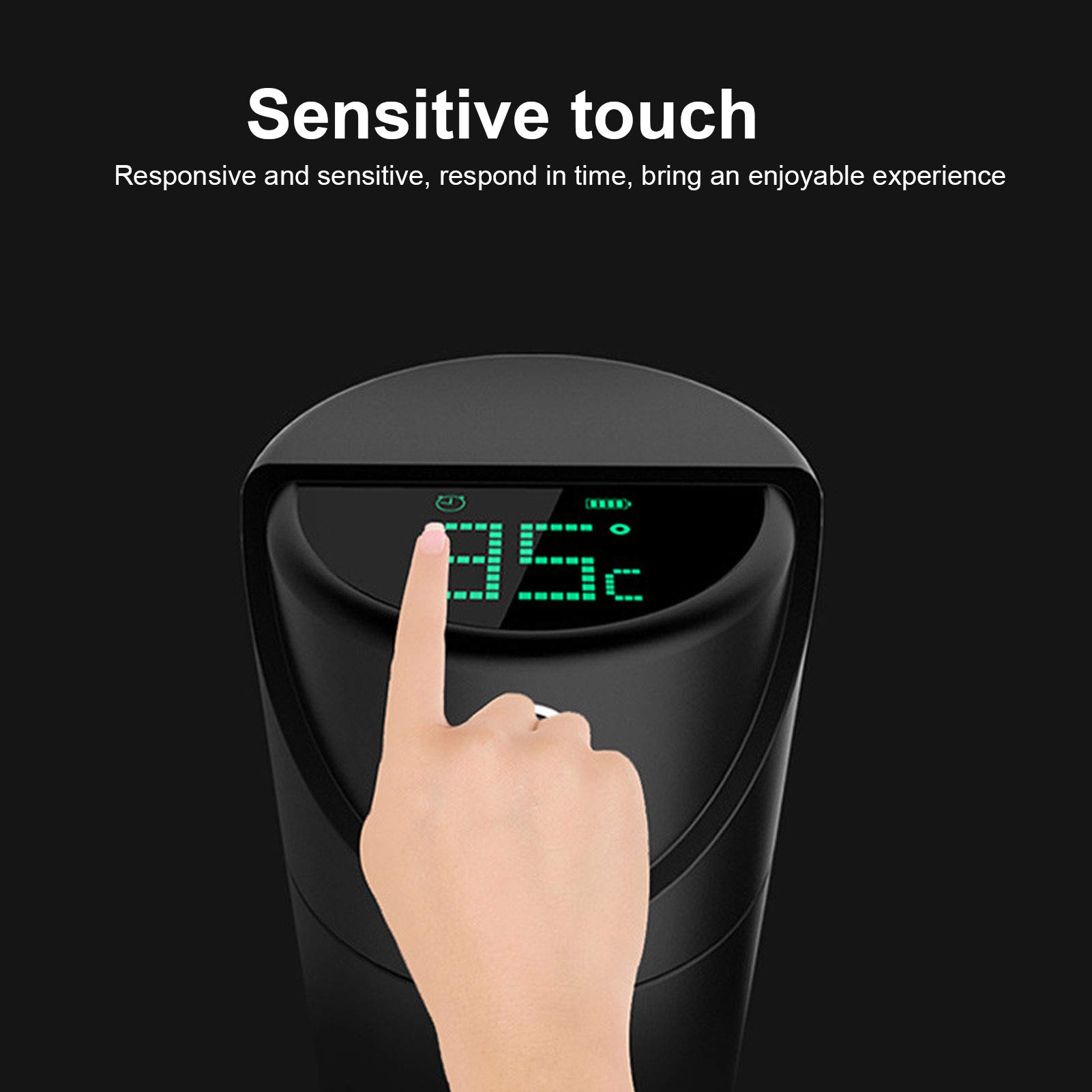 Tazza Termica Intelligente in Acciaio Inossidabile Tazza Termica da 340 Ml Display a LED per Temperatura Ricarica USB Promemoria per Bere per Viaggi in Ufficio Utenti di Regali Aziendali