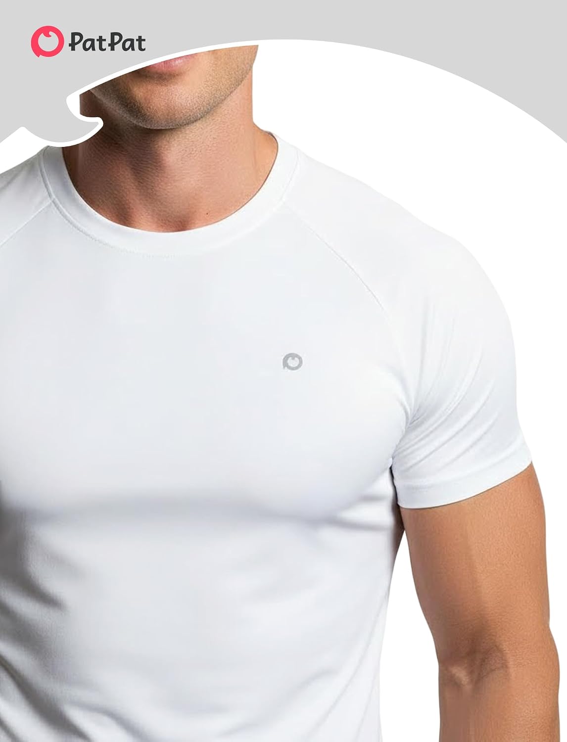 PATPAT Men's Athletic T-Shirts Moisture Wicking Workout Tee Summer UPF 50+ Quick Dry Gym Tops Short Sleeve Performance Shirts
