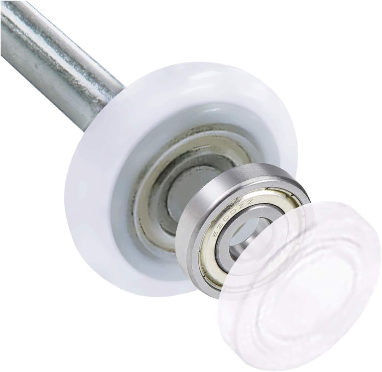 HardwareXsupply 2" Nylon Sealed Garage Door Rollers, 6200ZZ High Performance Ball Bearing (10 Pack, 4" Stem) : Tools & Home Improvement