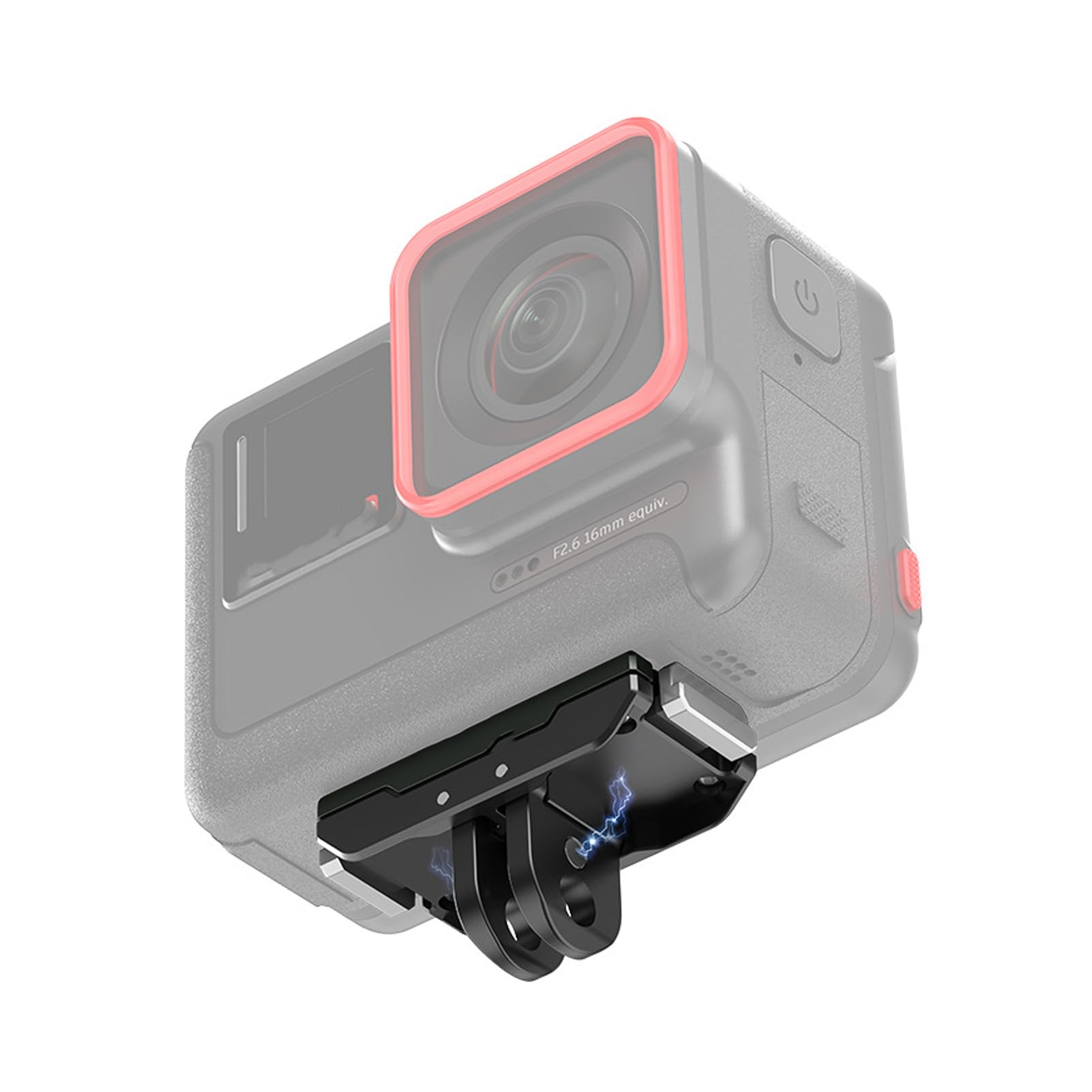 Quick Release Magnetic Mount Adapter Compatible for Insta360 Ace/Ace Pro Accessories Cameras Magnetic Holder Adapter Connection Plate Base 2-Prong 1/4