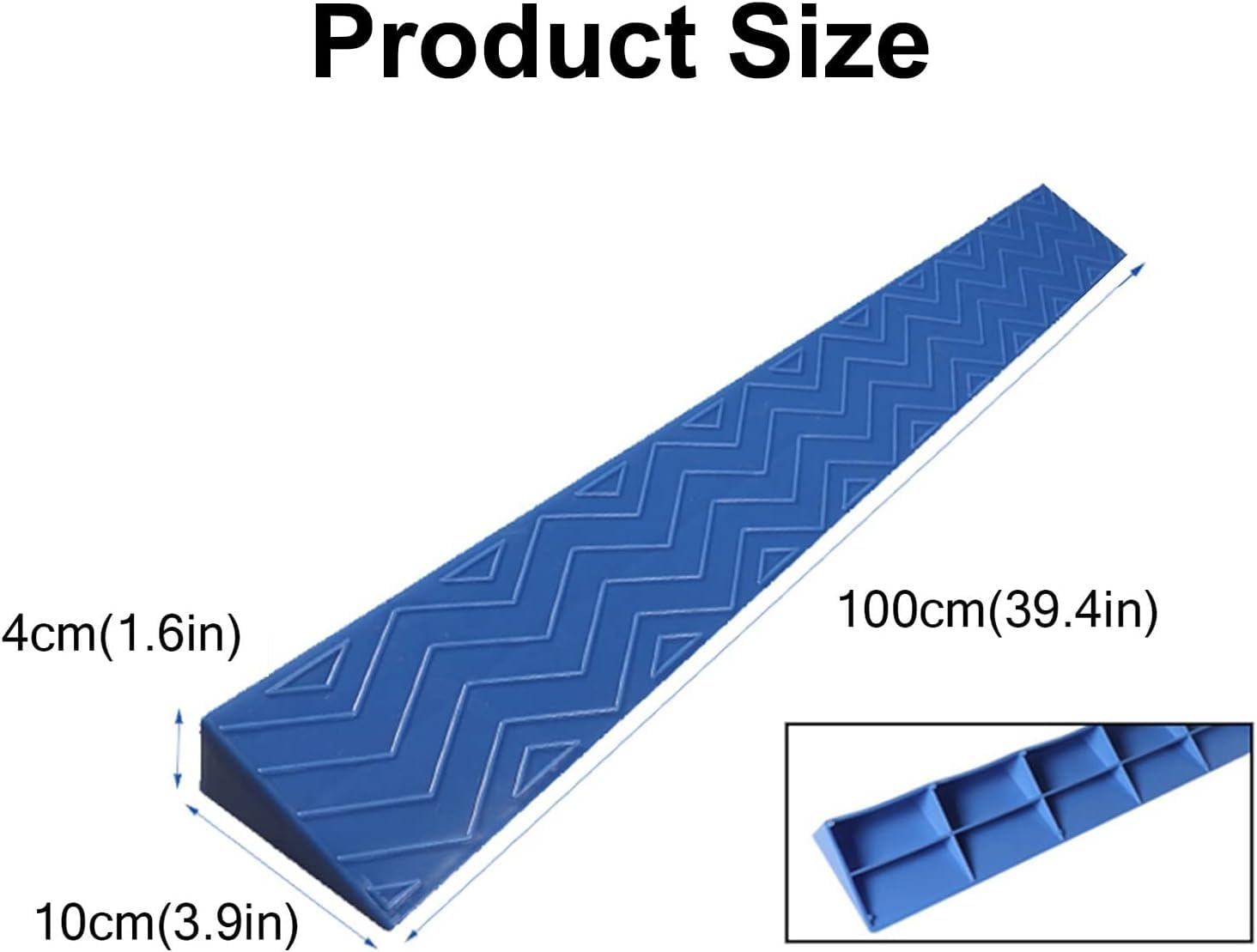 Kanduo Rampa podjazdowa Podjazd dla dzieci, podjazd rodzin bez barier, do łazienki, plastikowa mata schodkowa(Blu,10 * 4cm/4 * 1.5in)