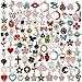 Price comparison product image ALinmo Unisex 100Pcs Wholesale Bulk Lots Jewelry Making Charms Assorted Gold Plated Enamel Pendants for DIY Necklace Bracelet Earring Craft Supplies