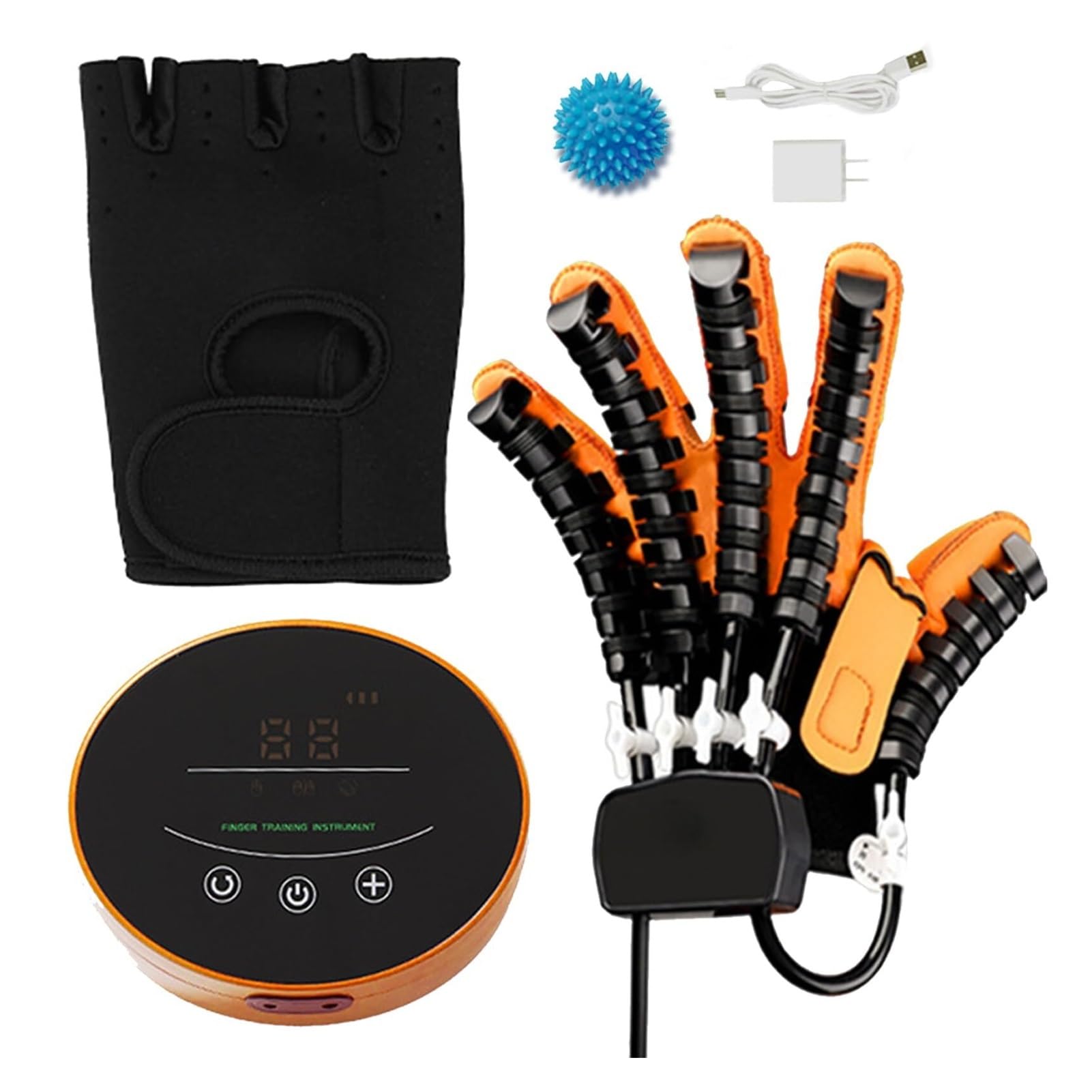 Intelligente Handreha-Handschuhe für Schlaganfall-Patienten - Roboter Gestenschuh mit Spiegeltherapie & Mehreren Modi, Finger Training für Hemiparese, Heimreha (Linke/Rechte Hand Wählbar)