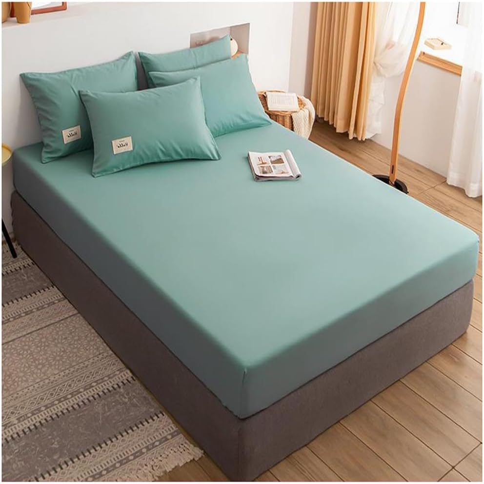OBONG Fitted Sheet 180 x 200 cm Box Spring Bed Topper Stretch Super