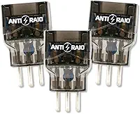 Kit 3 Protetor Eletrico Dps Anti Raio Surtos Embrastec 10a Bivolt Pocket Tomada Energia 110v 220v Classe III