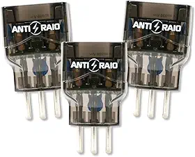 Kit 3 Protetor Eletrico Dps Anti Raio Surtos Embrastec 10a Bivolt Pocket Tomada Energia 110v 220v Classe III