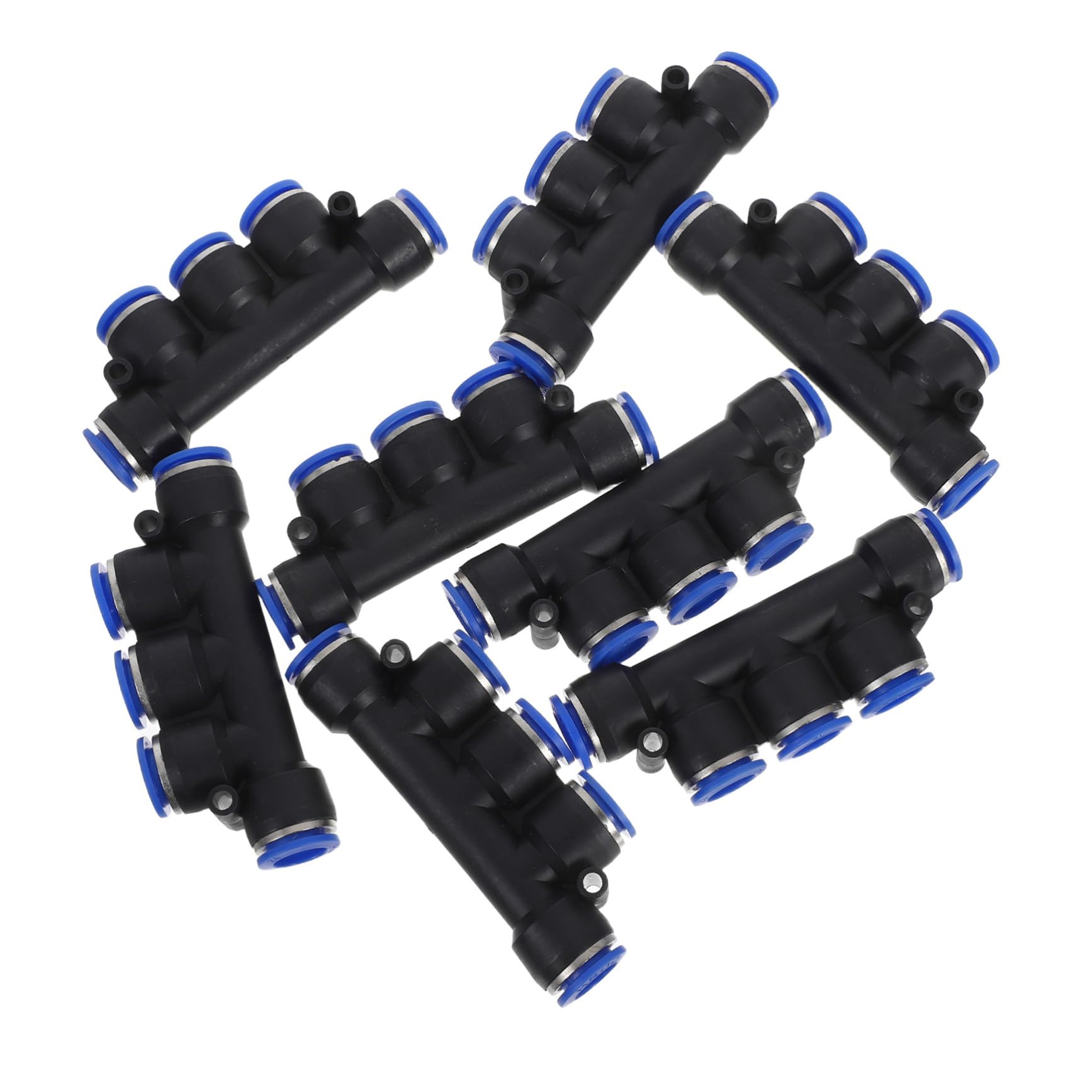 Conector neumático de plástico Kisangel de 8 piezas para maquinaria industrial y automoción