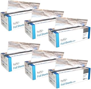 ForPro Embossed Foil Sheets, 500ct/6pk, 12"W x 10.75"L, 1200S