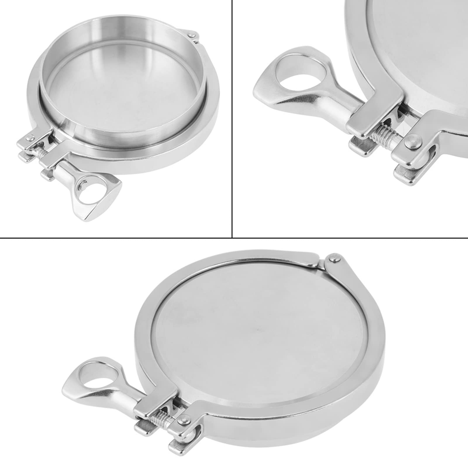 1 set raccordi per tubi sanitari in acciaio inossidabile 102mm 4 "guarnizione morsetto ghiera saldata tappo terminale