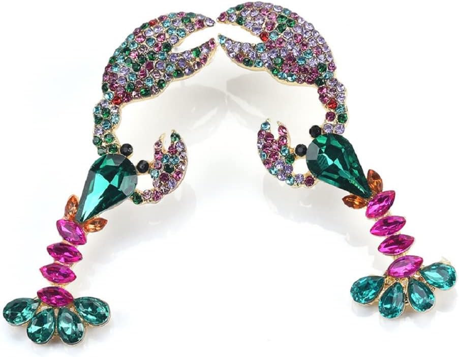 Lobster Earrings for Women, Cute Crawfish Earrings, Ocean Lobster Dangle Earring Hypoallergenic, Beach Lobster Bohemian Drop Earring, Crayfish Crab earring Studs, Lobster Jewelry Funny earrings - Image 2