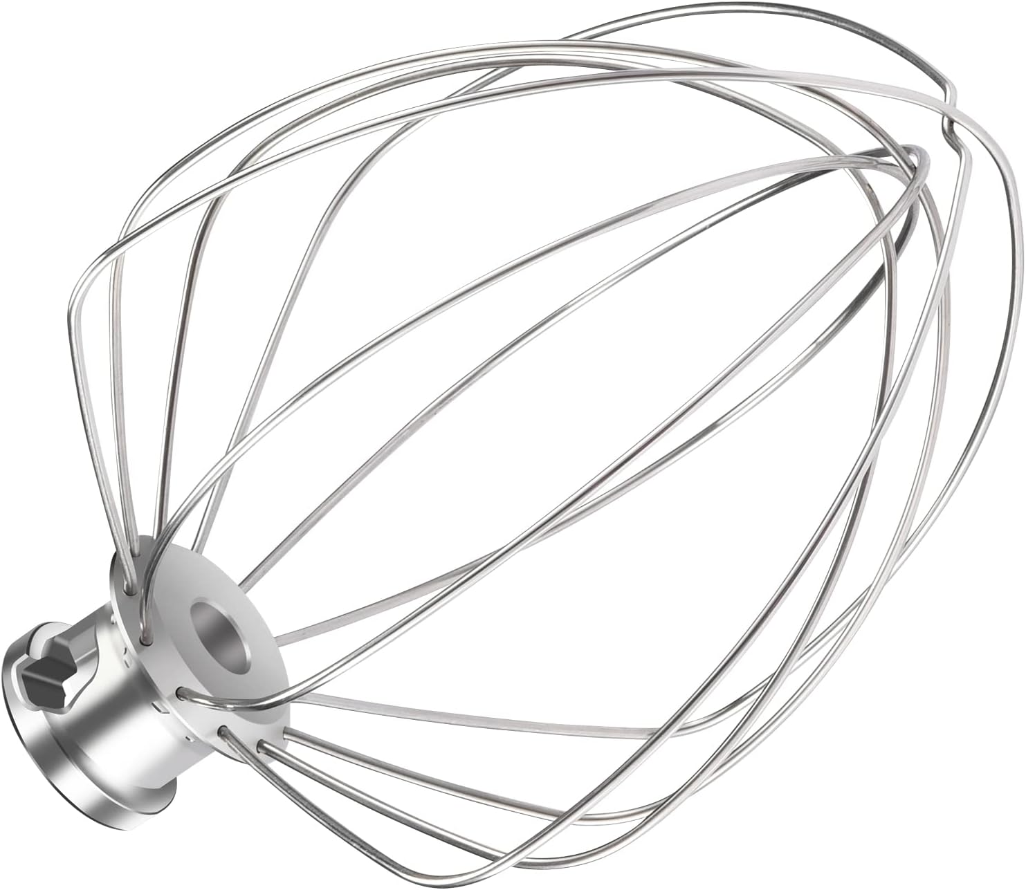 KN256WW Dishwasher Safe Whisk Attachment Stainless Steel 6 Wire Whip Fits KitchenAid 6 Quart Bowl Lift Stand Mixer for Egg Heavy Cream Beater, Cakes Mayonnaise