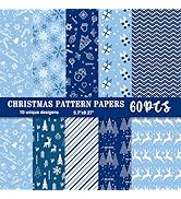 Amazon.com: MIAHART 45 Sheets Merry Christmas Pattern Paper Set 10 ...