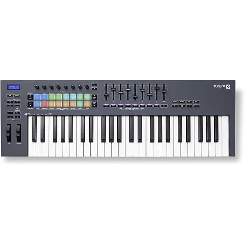 Novation FLkey 49 MIDI Keyboard - Seamless FL Studio Integration with Chord Mode and Scale Mode. All the software you need for Music Production