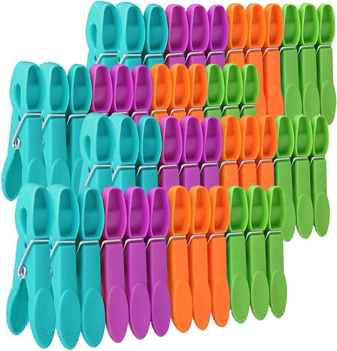 Laundry Pegs Clothes Clips, 48 Pack Clothes Pegs Super Grip Strong