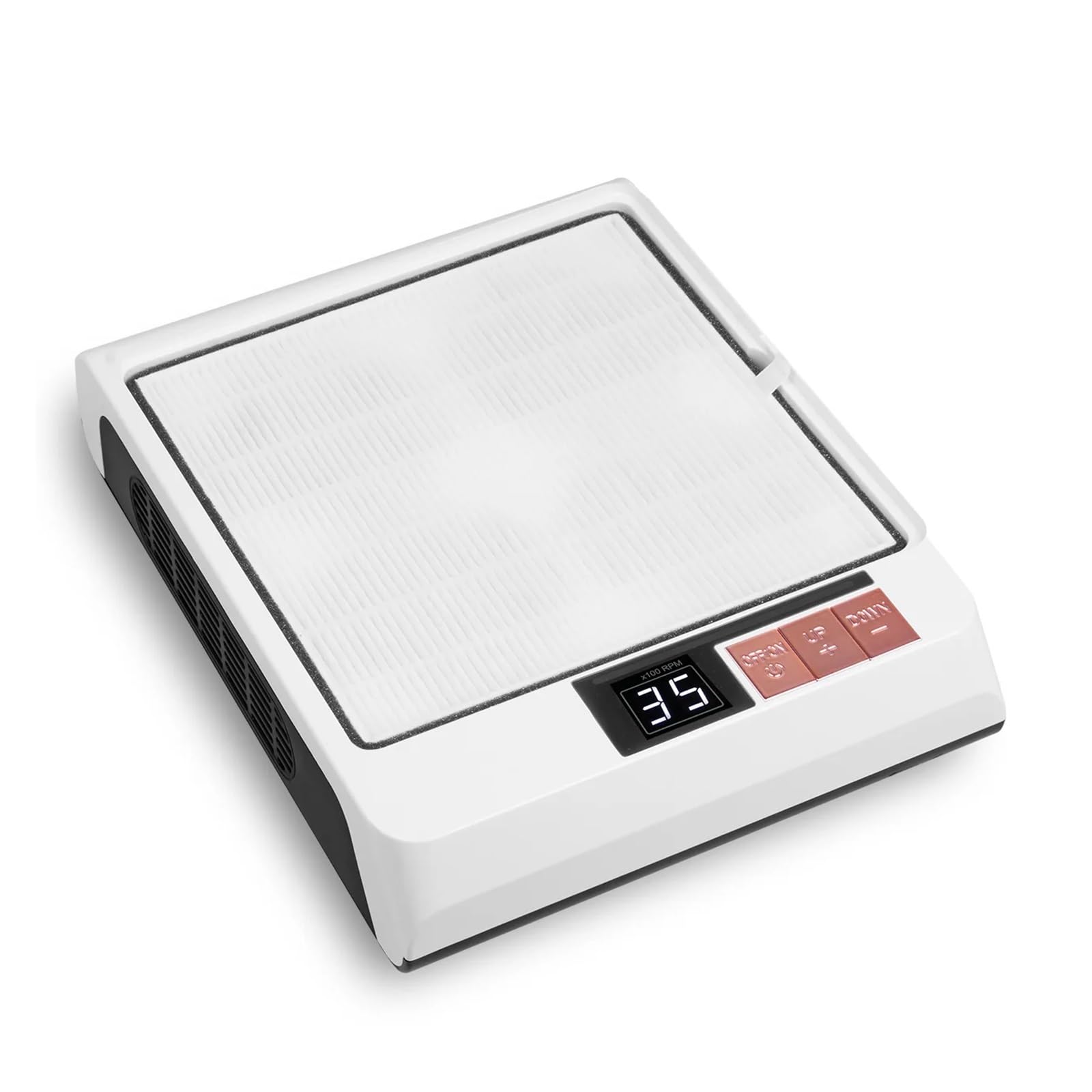 Aspiratore per polvere di unghie, Aspirapolvere for unghie da 20 W, 4000 giri/min, potente aspirazione, basso rumore, for manicure e saloni, filtro riutilizzabile