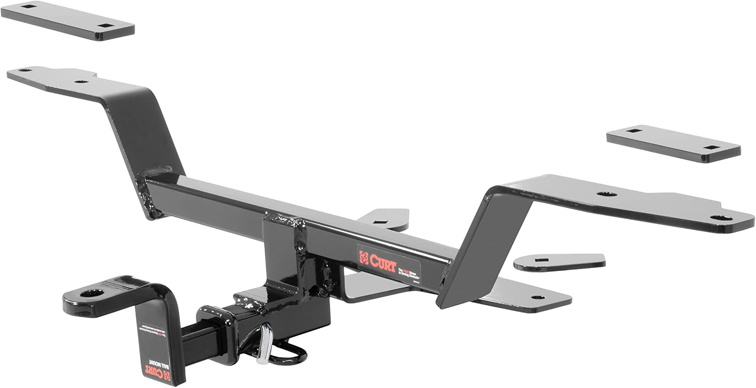 CURT 114483 Class 1 Trailer Hitch with Ball Mount, 1-1/4-In Receiver, Fits Select Audi A4, Allroad, Quattro, A5, Sportback