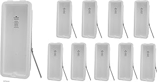 10 Pack! White Surface-Mounted Fire Extinguisher Cabinet with Breaker Bar Attachment for 20 lb. Fire Extinguisher Box Outdoor Fire Cabinet Mounted Extinguisher Cabinet Fire Extinguisher Cover