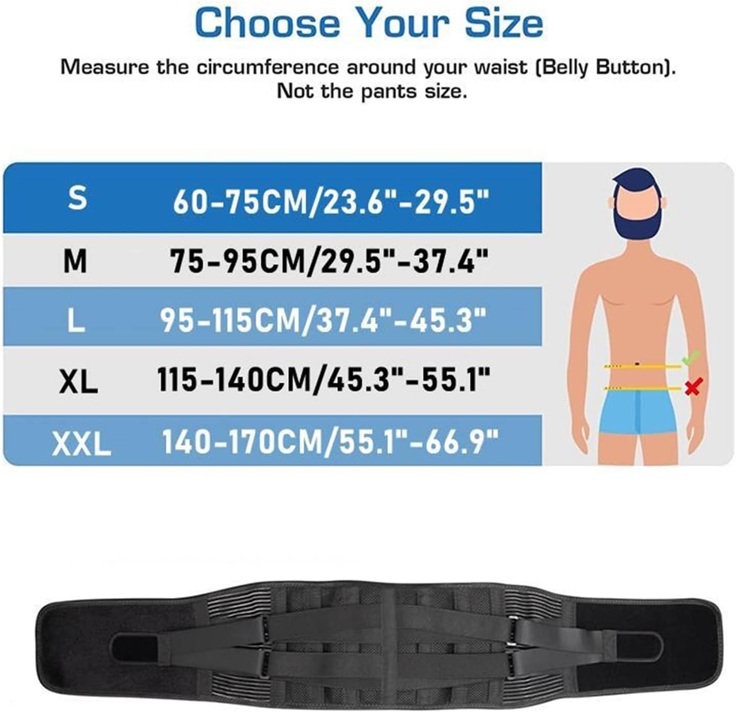 Back Brace with Warm Lumbar Pad for Lower Back Pain Relief Women Men Waist Support Belt Relieve Pain Lumbar Decompression Belt for Works and Sports (Black Small)