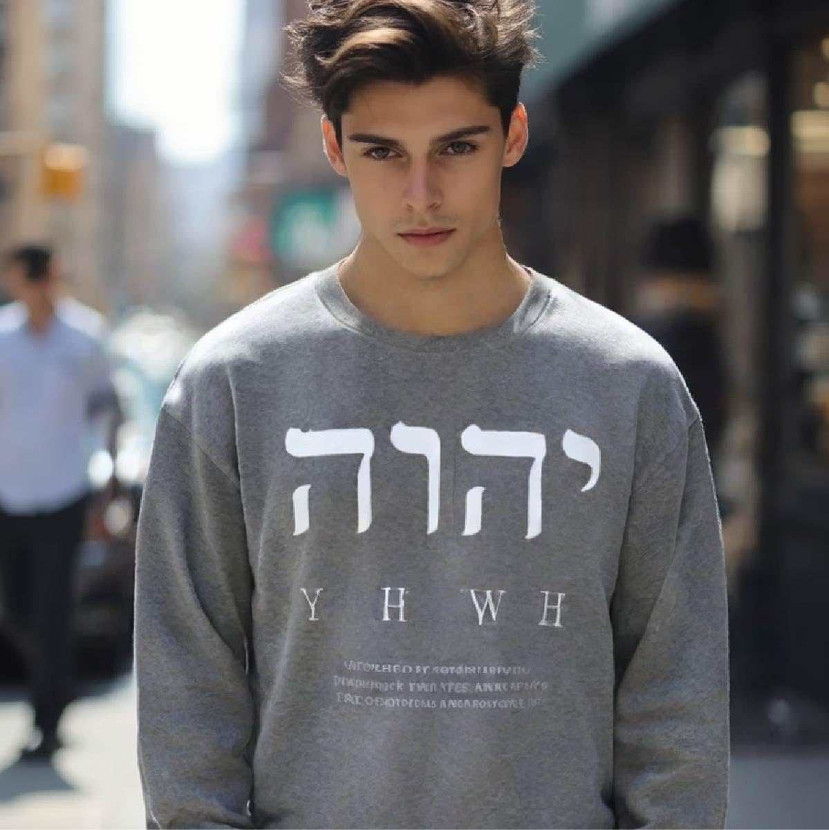 Fall Oversized Crewneck Sweatshirt for Women Men Yeshua - Image 7