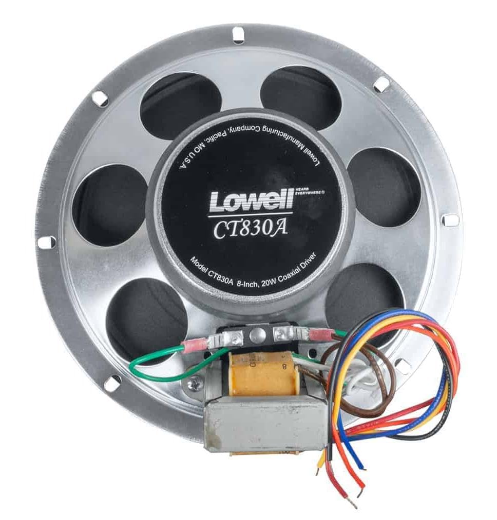 Amazon.com: Lowell CT830A-T870 8-Inch Coaxial Speaker with 70V 8W
